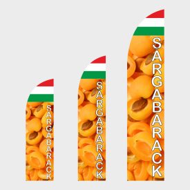   Magyar sárgabarack Beach-flag/Strandzászló nyomat (RUDAZAT nélkül)