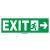 Exit jobbra menekülési irány és útvonal matrica, tábla
