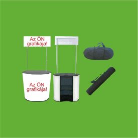 Mobil kináló hostess pult nagy méretben KORONÁVAL