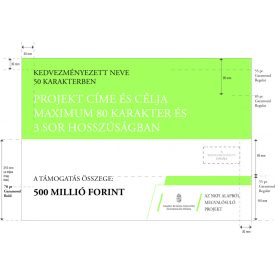 NFKI C típusú pályázati táblák, matricák
