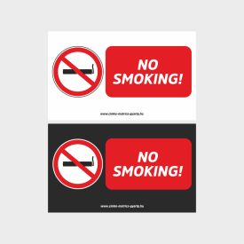 No smoking tábla, matrica