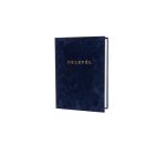 Oklevéltartó, A4, exkluzív, plüss, ARANYOZVA, fekete v. kék v. bordó v. zöld színben