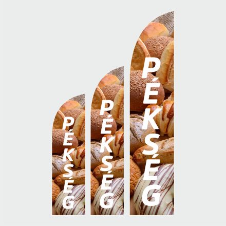 Pékség Beach-flag/Strandzászló nyomat (RUDAZAT nélkül)