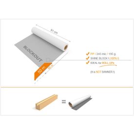 Roll-up film, szürkehátű, blockout, 91 cm x 50 m