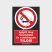 Nyílt láng használata és a dohányzás tilos! tiltó tábla, matrica