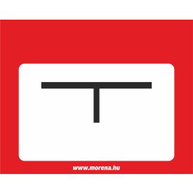   Tűzcsap tábla tűzvédelmi matrica, tűzvédelmi tábla 20x25 cm