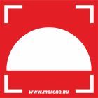 Tűzjelző tűzvédelmi matrica, tűzvédelmi tábla