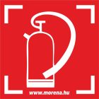 Tűzoltókészülék tűzvédelmi matrica, tűzvédelmi tábla