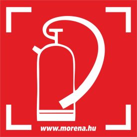   Tűzoltókészülék tűzvédelmi matrica, tűzvédelmi tábla