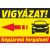 Vigyázat! Gépjármű forgalom tábla, matrica A4-A3-A2 méret