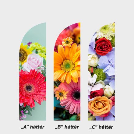 Virágbolt Beach-flag/Strandzászló nyomat (RUDAZAT nélkül)