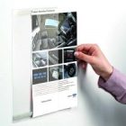 Fali laptartó, menütartó álló A4, 2 oldalon nyitott_UPCC1D00A4