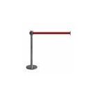 Szalagos, fekete vagy krómozott kordonoszlop 1,8 m-es szalaggal