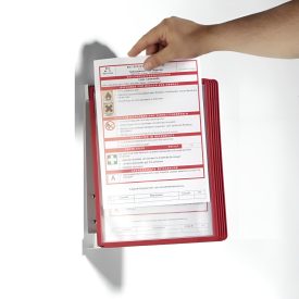 Fali lapozgató 5 db kék  vagy piros A4-es kerettel